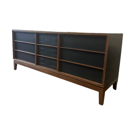 Hayson Furniture Nine-Drawer Dresser, Dark Green, Scandinavian-Inspired, 1960s–Early 1970s