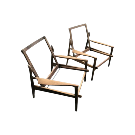 1960s Narvik High-Back Armchair by Fred Lowen for Fler Furniture, Tasmanian Blackwood – Custom Restoration