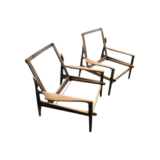1960s Narvik High-Back Armchair by Fred Lowen for Fler Furniture, Tasmanian Blackwood – Custom Restoration