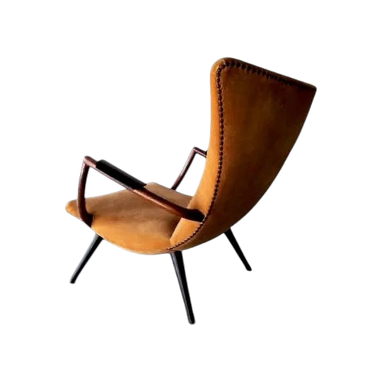 Giuseppe Scapinelli 1950’s Wingback Lounge chairs