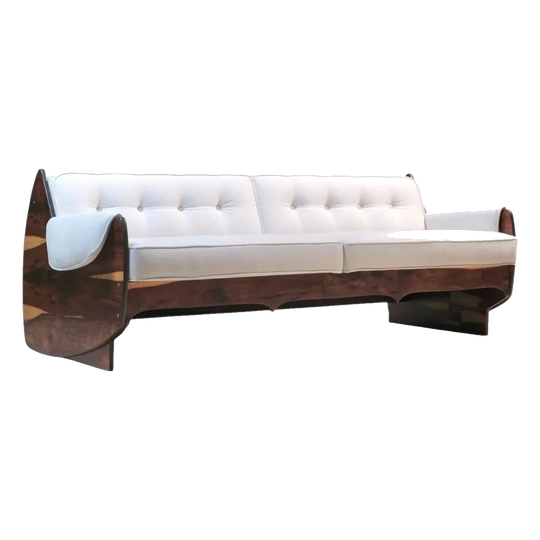 Jorge Zalszupin "Ameoba' 3 Seat Sofa, 1960's Brazil.