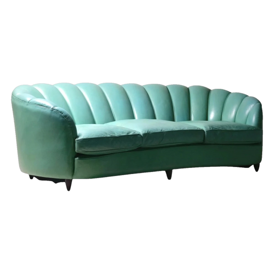 Gio Ponti for Casa e Giardino 'Shell' Sofa, 1940's Italy.
