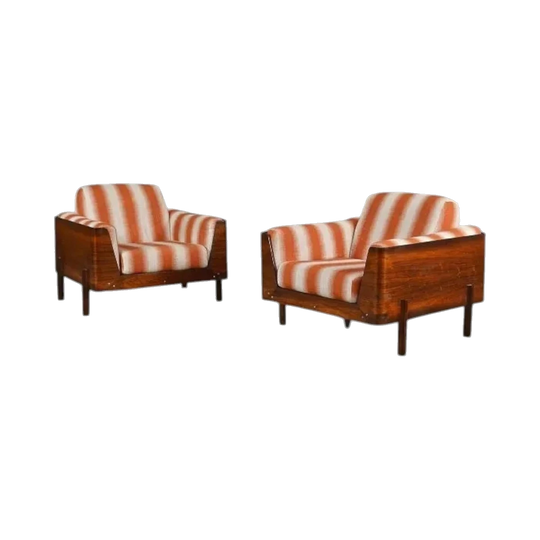 Moveis Bertomeu & CIA Club Chairs, 1960's Brazil.