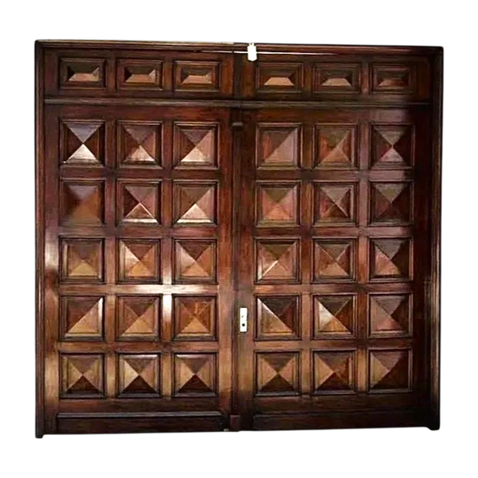 Monumental 'Diamond Beak' Entry Doors
