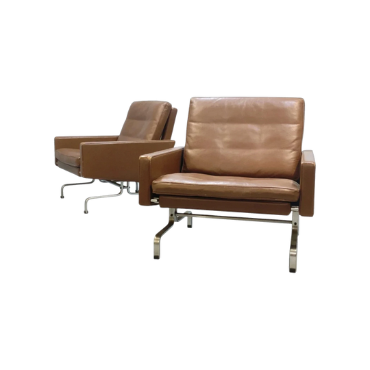 Poul Kjærholm for Fritz Hansen PK31 Lounge Chair, 1991 – Pair Available (Priced Individually)