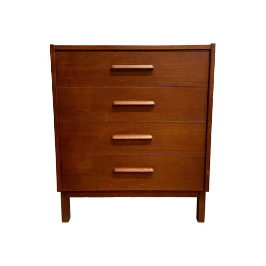 Parker 1960s Mid-Century Compact Chest of Drawers / Bedside