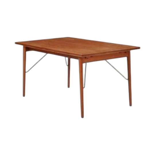 Hvidt & Mølgaard-Nielsen Model 312 Extending Teak Dining Table for Søborg Møbelfabrik, 1956