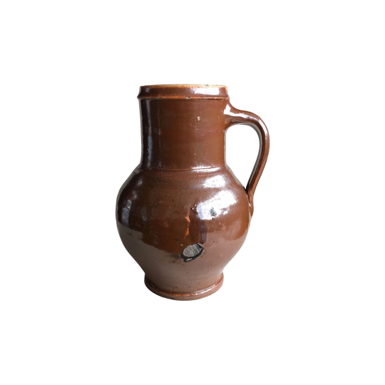 Stoneware mug with lustre brown glaze C 1800
