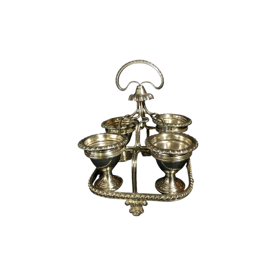 Old Sheffield Plate Egg Cruet, Circa 1810.