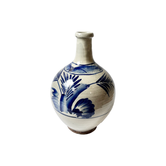 Antique Japanese Blue & White Tokkuri Sake Vase (Meiji Era) – 32cm | TOK003