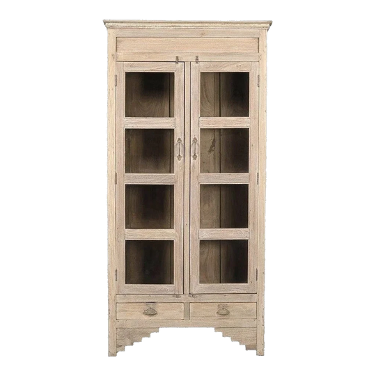 TWO DOOR FRENCH FARM HOUSE VINTAGE KITCHEN CABINET
