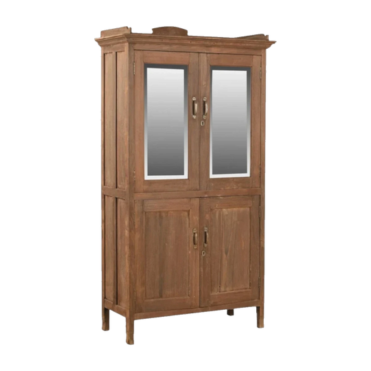 VINTAGE KITCHEN CABINET  WITH MIRROR DOOR