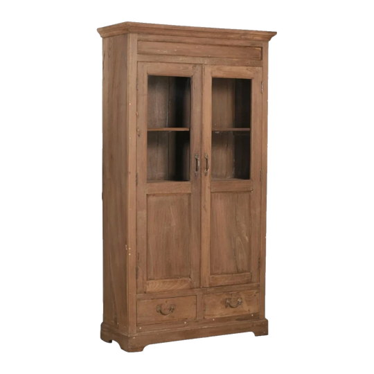TWO DOOR  VINTAGE KITCHEN CABINET  / t016