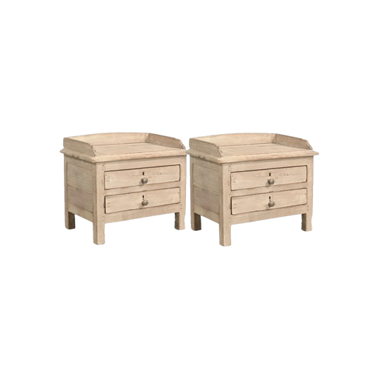 TWO DRAWER LOW BED SIDE-TABLE / 766