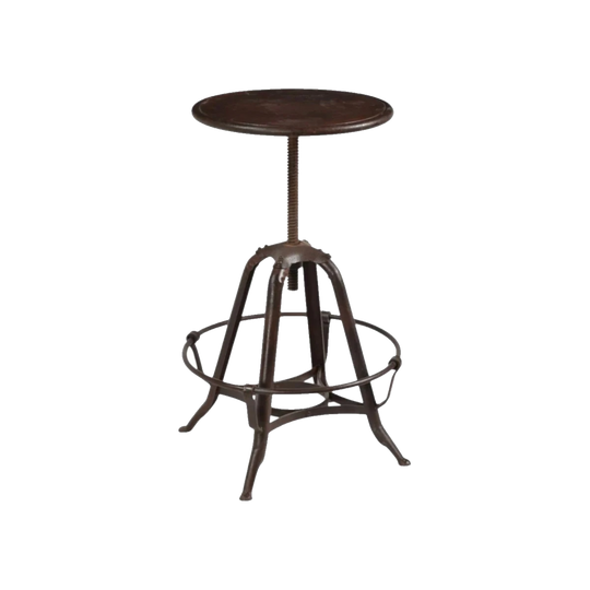 BAR STOOL ANTIQUE BROWN