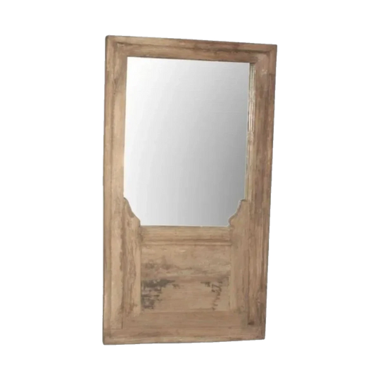 ANTIQUE INDIAN CARVED DRESS MIRROR / 086