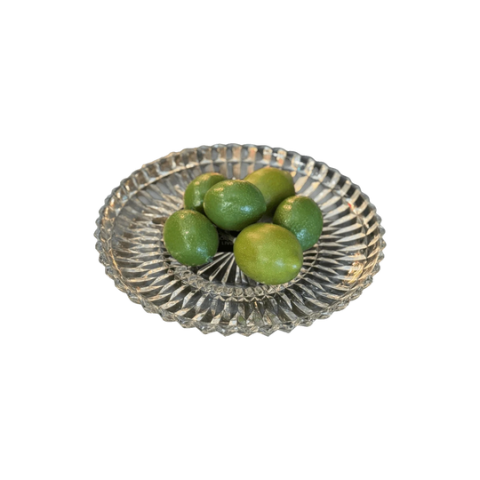 Vintage Cut Glass Low Bowls, 29 cm Diameter – Sold Individually (Pair Available)