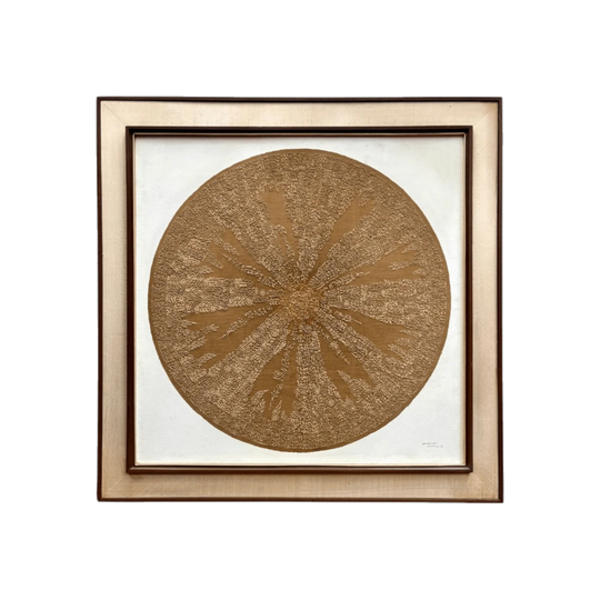 Important Sculptural Original Mandala Artwork by Wancharoen Japakang (b. 1941) Mandala, Chiang Mai, 1976