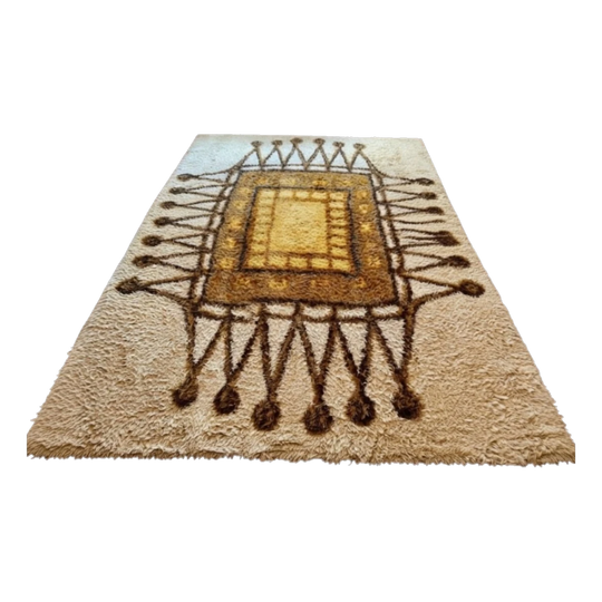 MID CENTURY DANISH RYA RUG - 3.5x2.5m STUNNING