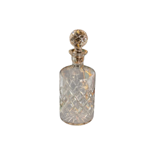 Vintage Cut Crystal Decanter with Original Stopper