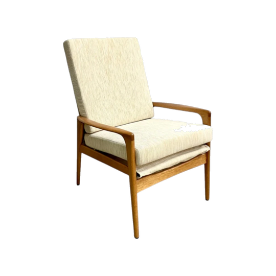 Fler E71 Mid-Century Armchair - Professionally Restored and Newly Upholstered