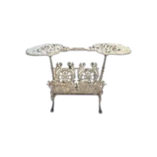 9th century English victorian cast-iron occasional table