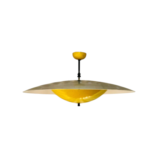 50’s/60’s mid-century FAB saucer pendant light - large 700mmDIA