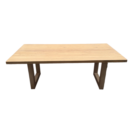 Natural Sled Leg Dining Table