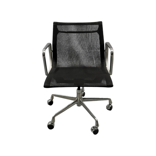 Eames Mesh Aluminium Group Management Task Armchair with Castors, Herman Miller