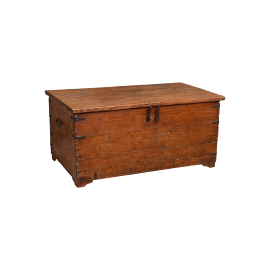 Antique Wooden Indian Chest #20