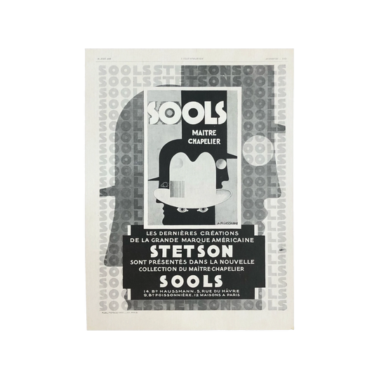 Sools Stetson by A M Cassandre