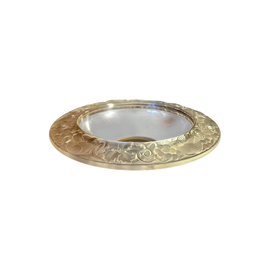Pierre d’Avesn French Art Deco Glass Bowl — c.1930, Signed “P. D’Avesn”, Made in France, No.156, 30 cm