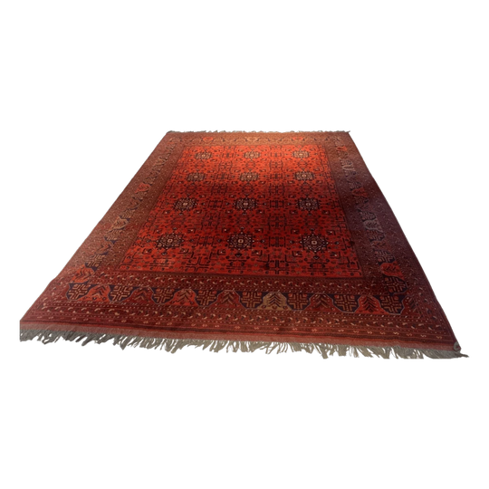 Oriental Afghan Rug with Sultan Motive