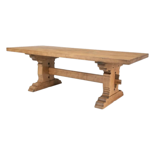 Mid-20th Century French Bleached Oak Monastery Table, c.1950