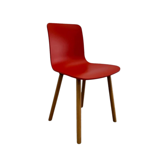 Vitra, HAL Wood Chair by Jasper Morison - Red