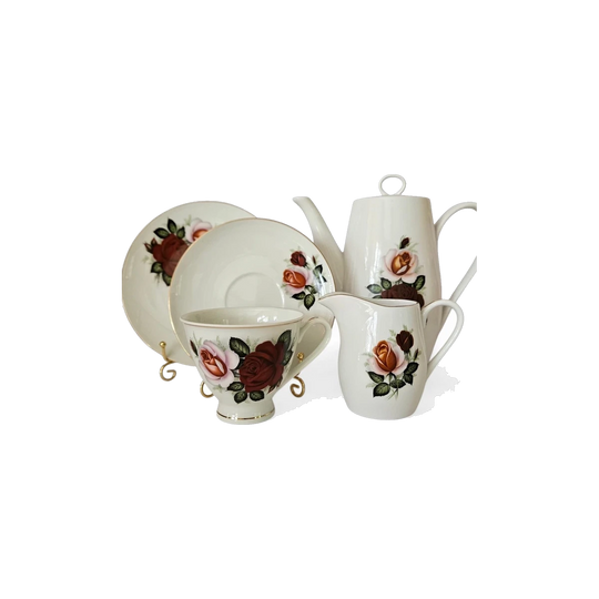 Vintage St Kilda Australia Fine Bone China 6-Piece Coffee Set