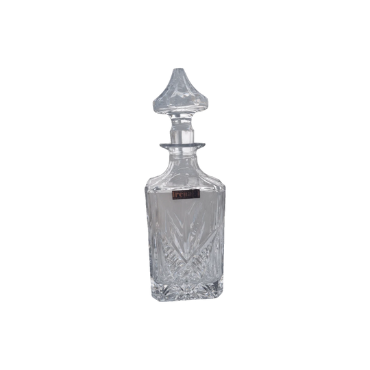 Vintage CRYSTAL HAND CUT 24 DECANTER "NEW" POLAND IRENA