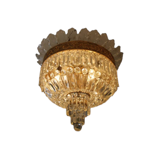 Vintage Flush Mount Chandelier