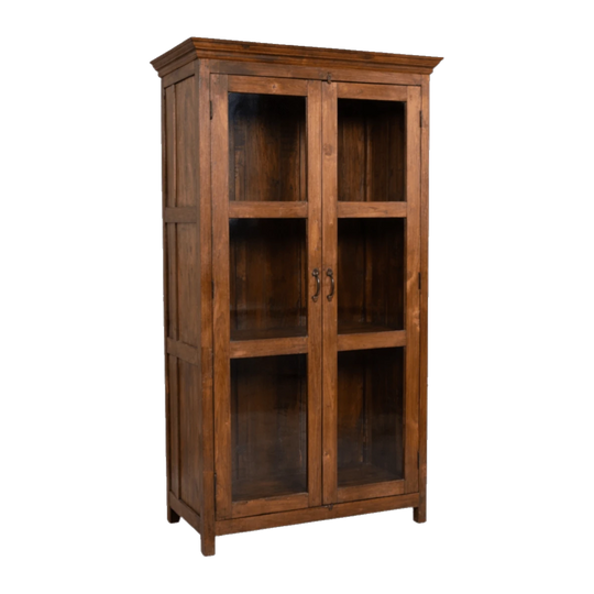Wooden Glass Almirah #36