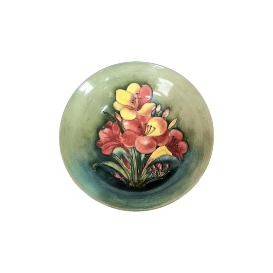 Vintage c.1947 Walter Moorcroft 'African Lilies' Large Bowl – Signed, Made in England