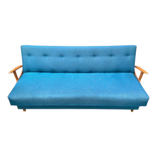 Vintage 1960s German Sleeper Sofa / Daybed