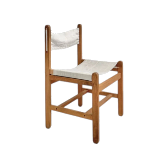 Peter Ole Schiønning ‘Safari’ Chair in Oregon Pine and Canvas for Niels Eilersen, Denmark