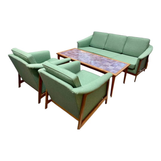 Mid century ‘Folke Ohlsson’ for Dux,  ARMCHAIR newly upholstered