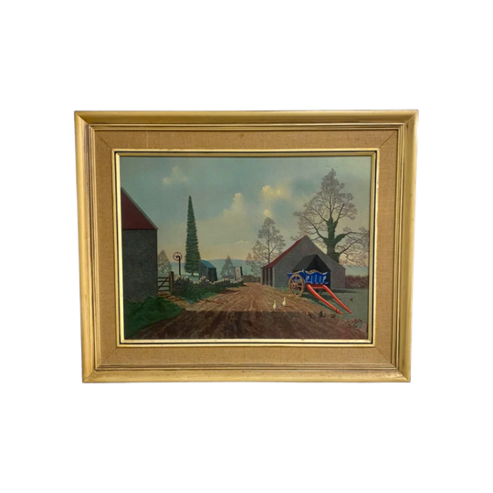 Mid-Century Print of ‘The Blue Cart’ by Tristram Hillier