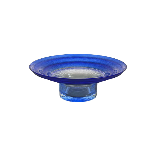 Jiří Šuhájek for Bohemia Selection: An ‘Optic’ Cobalt Glass Bowl, c. 1990