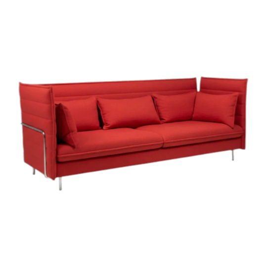 Vitra Alcove Sofa by Ronan & Erwan Bouroullec – Red Fabric