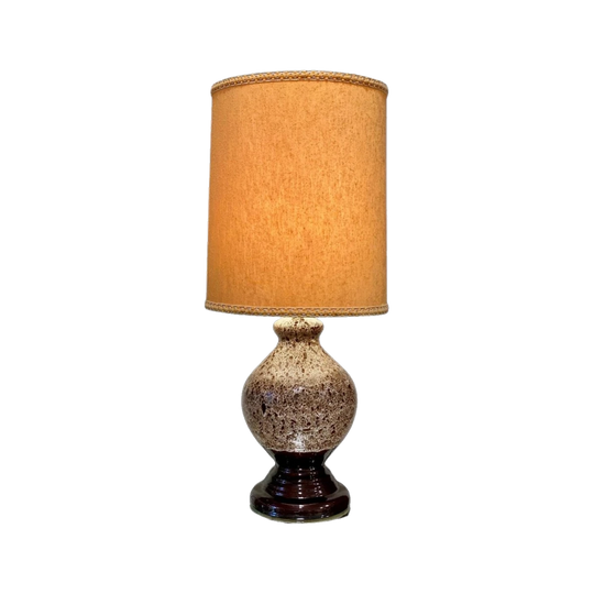 Large mid century German, glazed, table lamp base