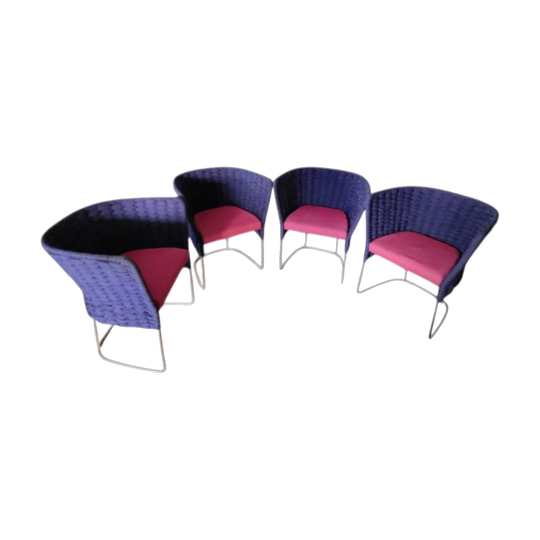 Francesco Rota ‘Ami’ Outdoor Chairs for Paola Lenti – Set of Four