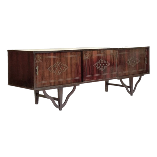 Ornate Brazilian Mahogany Sideboard, Brazil