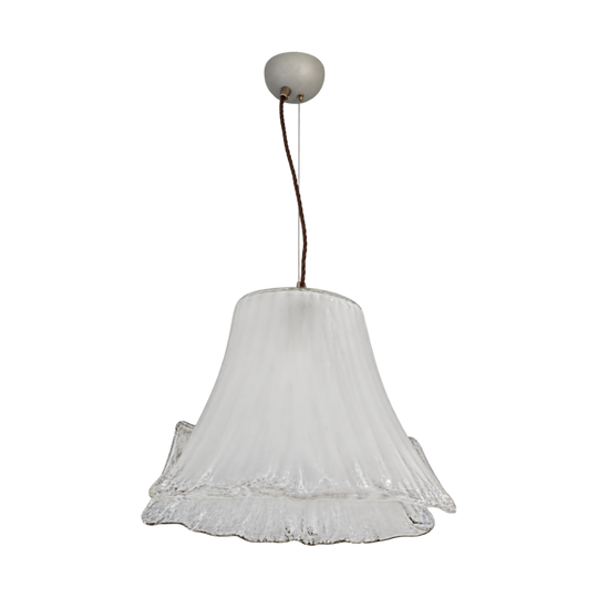Art Deco Frosted Murano Pendant